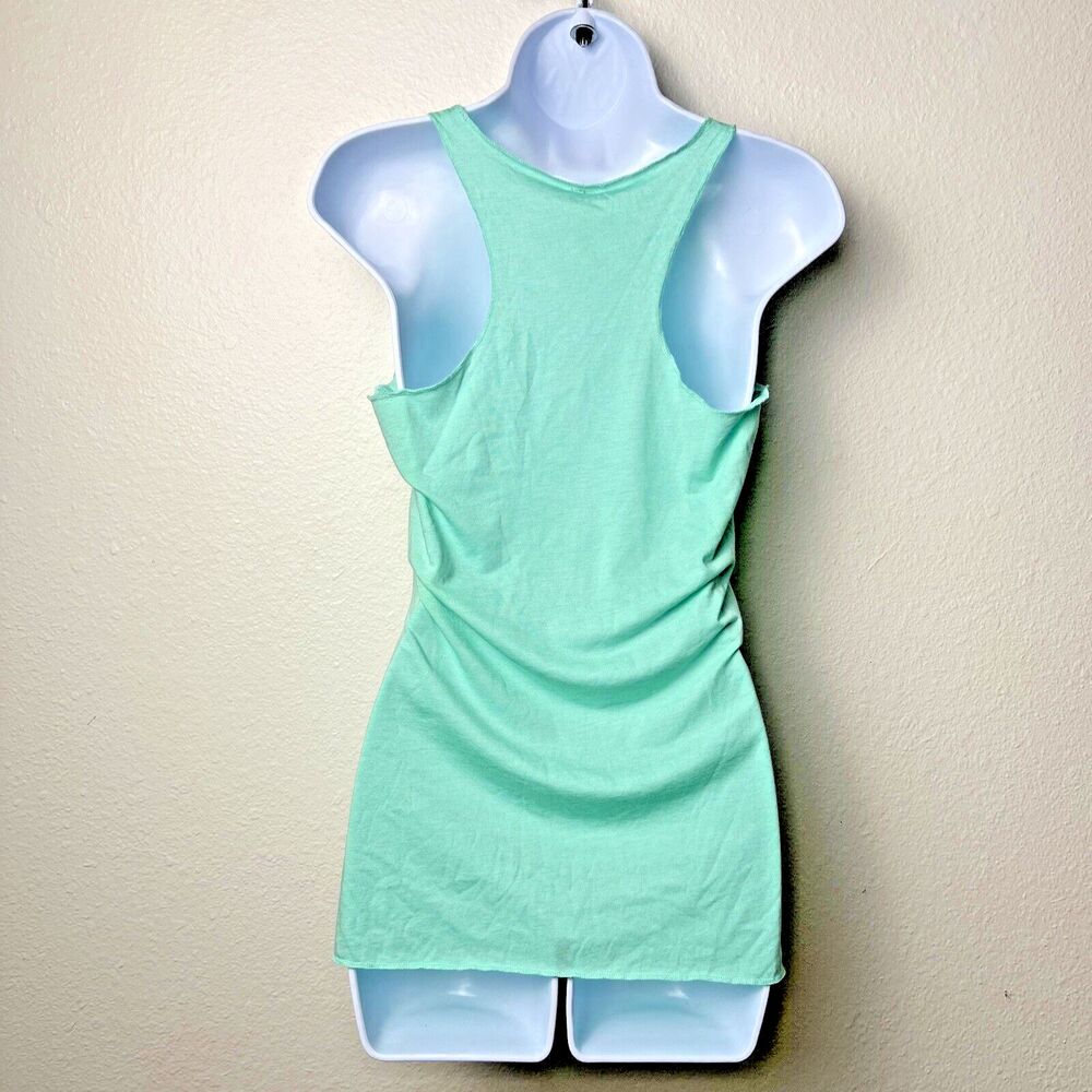 Women's Jersey Racerback Tank Top BELLA + CANVAS Shirt Sea Foam Teal Green New - Picture 3 of 9